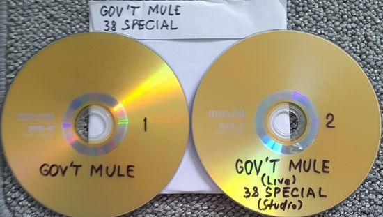 DVD MP3 дискография GOV'T MULE, 38 SPECIAL - 2 DVD