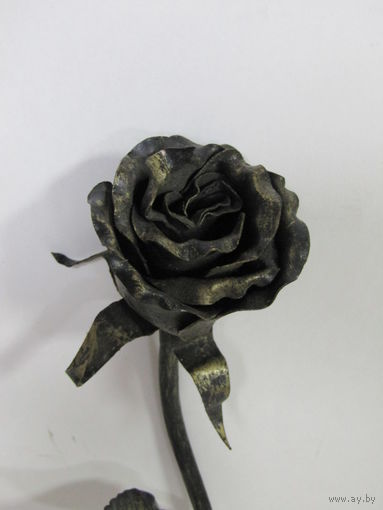 "Роза кованная". Большая. "Цветок". Ковка. Ручная работа. Металл. Декор для интерьера. Hand made.
