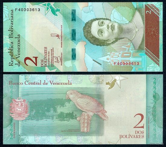 Венесуэла 2 боливар 2018 год, UNC.