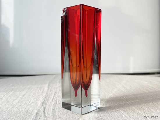 Ваза Муранское стекло Мурано винтаж Италия 13,5см