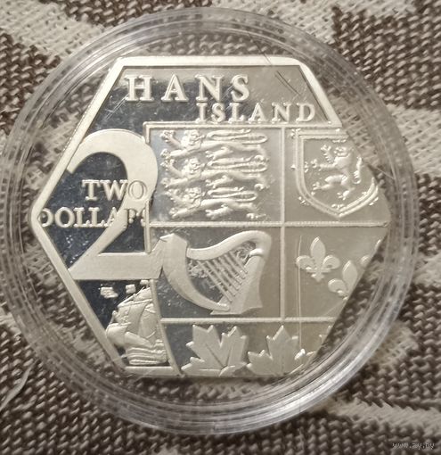Остров Ханс 2 доллара
