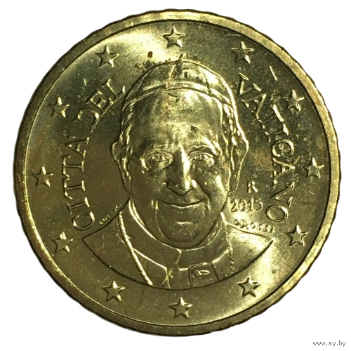 Ватикан 50 евроцентов, 2015 [UNC]