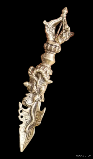 Статуэтка Пурба со Слоном Индия Бронза