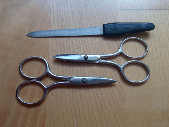 Ножницы TRUSETAL + пилка ZINGER