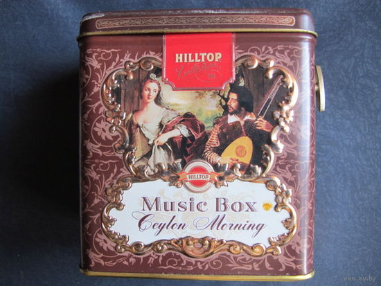 Металлическая коробка из-под чая Hilltop (100х70х110 мм) с музыкой