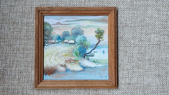 Картина ''Зима''1998г. Домарад В.А.член Бел союза художников