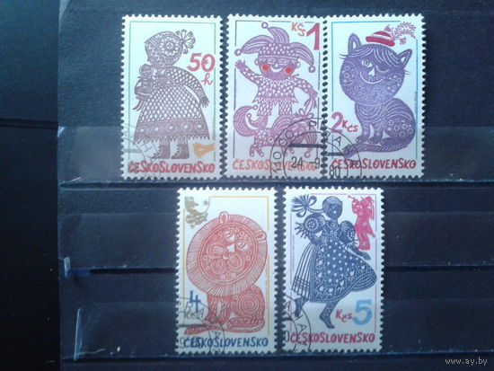 Чехословакия 1980 Художественное вырезание Полная серия с клеем без наклеек