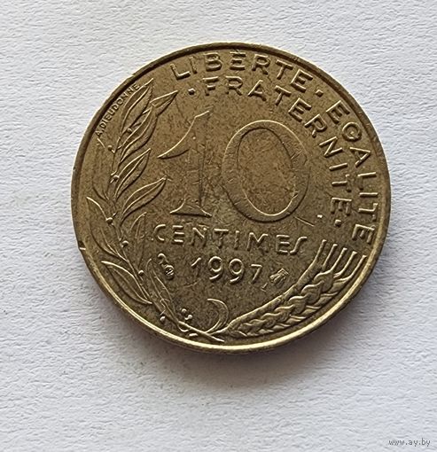 Франция 10 сантимов, 1997