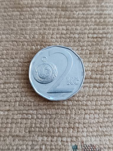 Чехия. 2 кроны 1993 года.