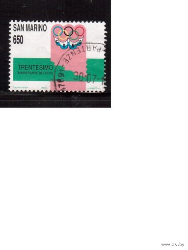 Сан-Марино-1989(Мих.1412) , гаш.,  Спорт , ОИ