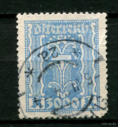 Австрия - 1922 - Стандарты 3000Kr - [Mi.396] - 1 марка. Гашеная.  (Лот 58K)