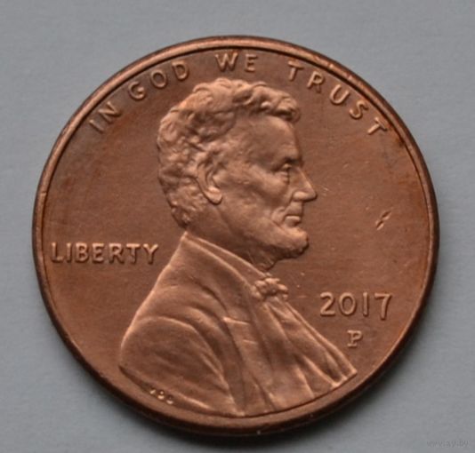 США, 1 цент 2017 г. Р