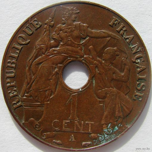 Фр. Индокитай 1 сантим 1938 А ТОРГ уместен  распродажа коллекции