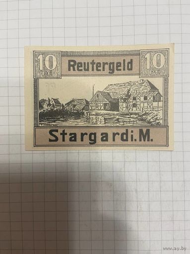 10 пфенингов (нотгельды) г. Германия.-1412