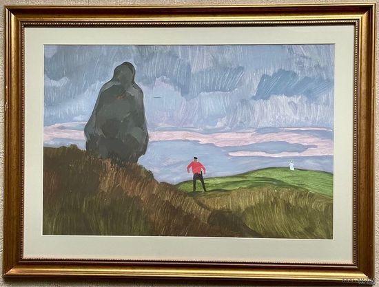 Кубарев В.Г;Засл.худ;64/86см.с рамой и паспарту;Акварель. 64х86 см. с рамой и паспарту.