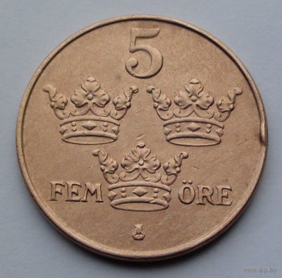 Швеция 5 эре, 1950