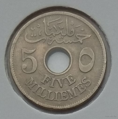 Египет 5 миллим 1917 г. В холдере