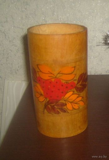 Вазочка деревянная,СССР.