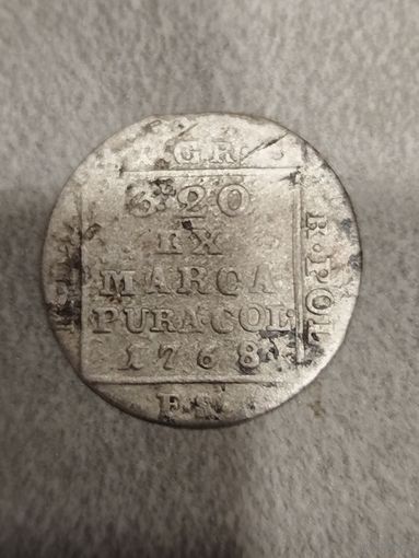 1 серебрянный грош 1768