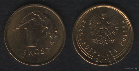 Польша y923 1 грош 2017 год (mw) (_alb2