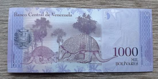 Werty71 Венесуэла 1000 боливаров 2017 UNC банкнота