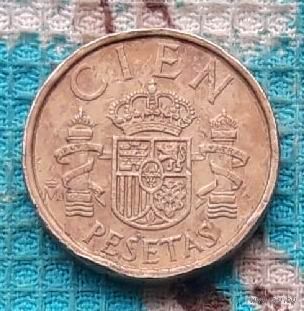 Испании 100 песет 1984 года. Хуан Карлос.