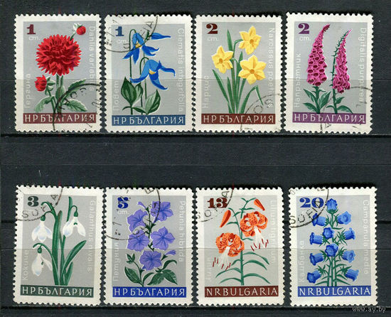 Болгария - 1966 - Цветы - [Mi. 1683-1690] - полная серия - 8 марок. Гашеные.  (LOT Gj2)-T3P22
