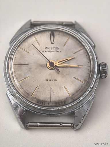 Часы VOSTOK precision class СССР. 22 jewels.  белый механизм..