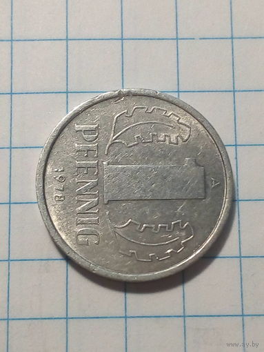 1 Пфенниги ГДР 1978 год