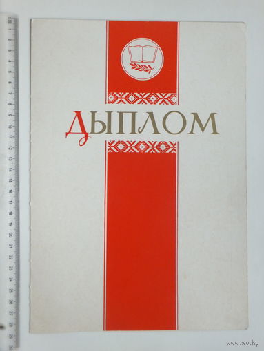 Дыплом  мiнiстэрства асветы БССР 1982