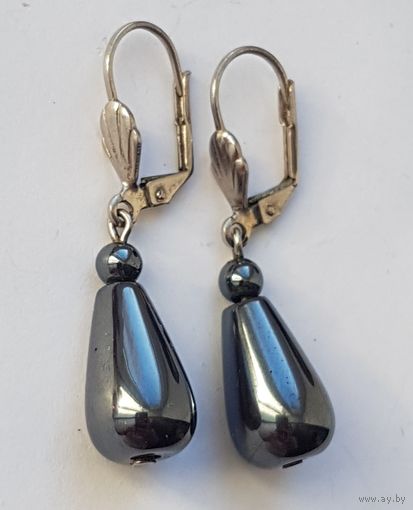 Серьги. Камень. Длина 4,2 см. Старая Европа