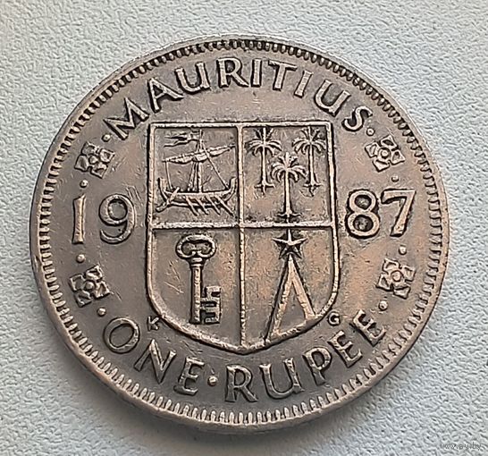 Маврикий 1 рупия 1987  3-11-24