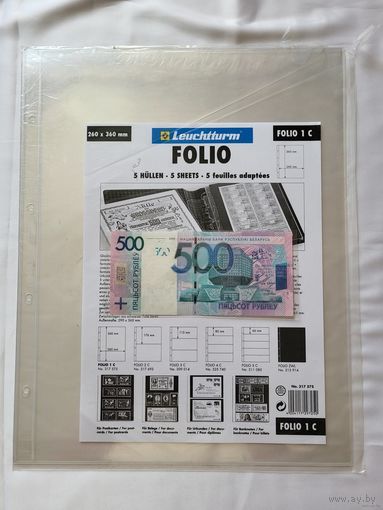 Leuchtturm C1 Folio Листы для банкнот на 1 ячейку! Германия, Лёйхтурм, Leuchtturm! ВОЗМОЖЕН ОБМЕН!
