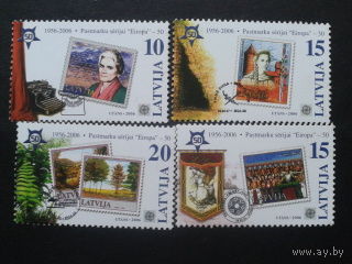Латвия 2006 50 лет маркам Европа полная серия