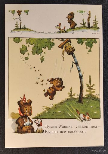 Дегтярев В. Думал Мишка. 1956 г. Чистая
