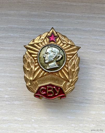 Лот с 1 рубля. Знак Суворовское военное училище СССР, СВУ