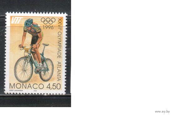 Монако-1996(Мих.2307)  **  ,  Спорт,  Велосипед, Велоспорт