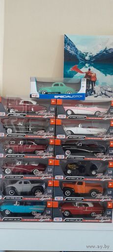 Модели 1:18 Motor Max maisto ford chevy buick