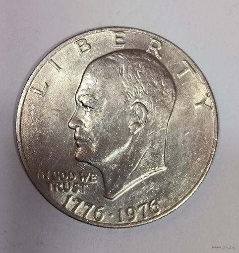 С рубля! "Лунный" доллар 1976 США Эйзенхауэр в отличном состоянии
