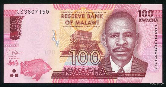 Малави 100 квача 2020 г. Серия CS. P65e. UNC