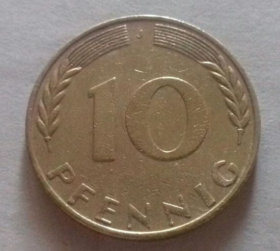 10 пфеннигов, Германия 1970 J