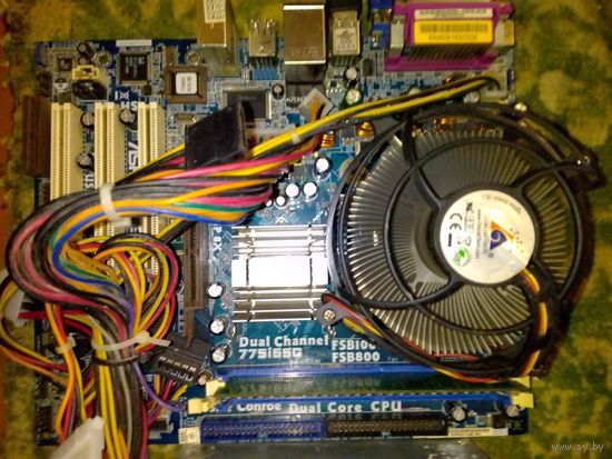 Материнская плата ASRock 775i65G Presler Conroe, rev. 2.03, socket 775 на чипсете Intel 865 с рабочим AGP 8X, поддержкой двухканальной памяти DDR1 и Windows 98