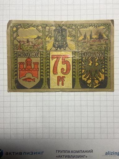 75 пфенингов (нотгельды) г. Германия.-1412