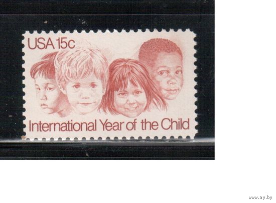 США-1979, (Мих.1373) , ** , Год детей(одиночка)