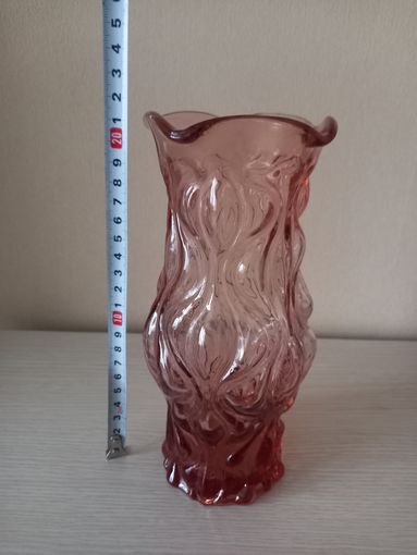 Ваза СССР цветное стекло