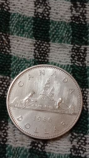 Канада 1 доллар 1986