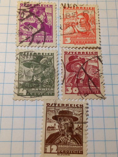 Марка Австрия 1934 год