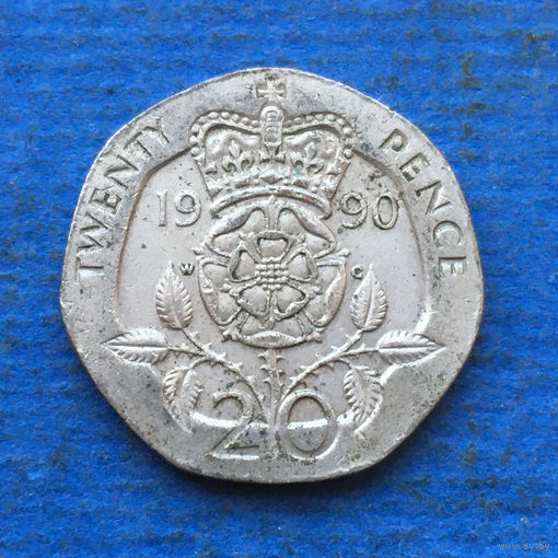 Великобритания 20 пенсов 1990