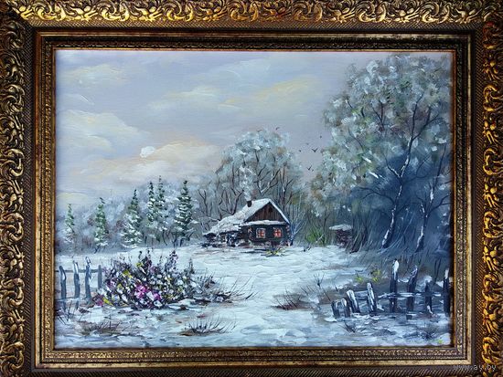 Картина маслом " Хуторок"