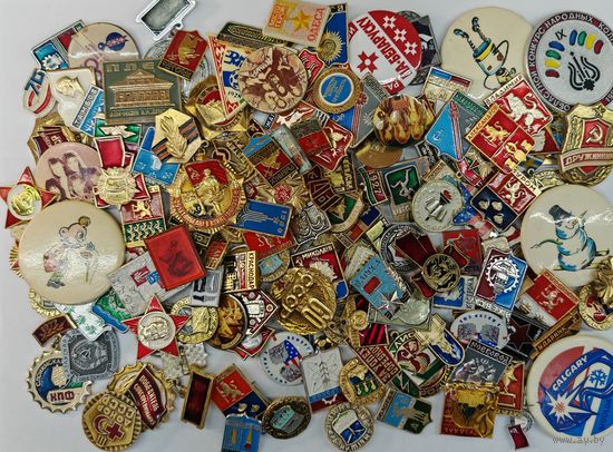 Зночок СССР. Одним лотом 140 шт. С рубля